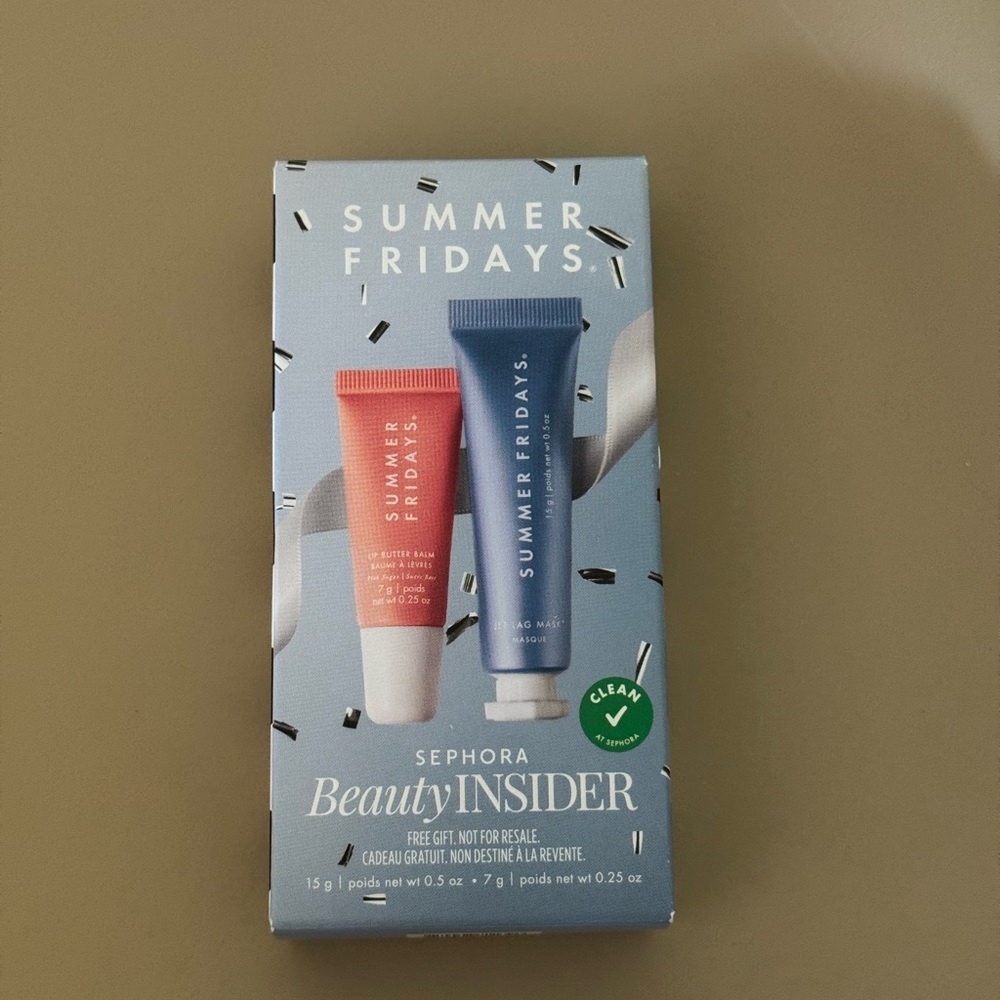Summer Fridays Skincare jet lag mask and lip butter  balm set